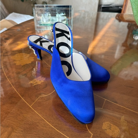 Koche women’s mules shoes Jeweled small heel a 40.0 USA Sz 10.0 - Picture 15 of 16